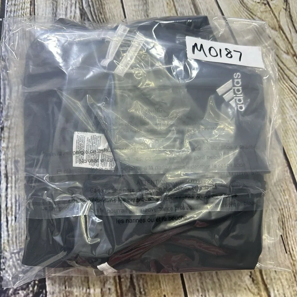 Adidas Jacket‎ Boys XL 18-20 Black/White Zip Up Track Sweater